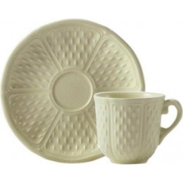 Чашка и блюдце Gien (для кофе), Понт-о-шу, маис, 90 мл., 12,8 см.