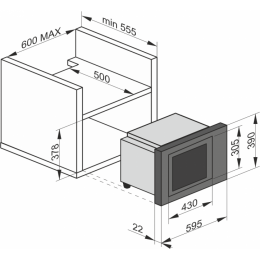 Встраиваемая СВЧ печь Kaiser EM 2520