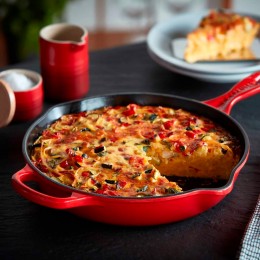 Le Creuset Сковорода глубокая 26 см, чугун, цвет вишня
