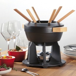 Le Creuset Набор для фондю чугун, черн мат 