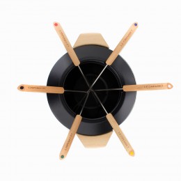 Le Creuset Набор для фондю чугун, черн мат 