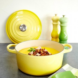 Le Creuset Кастрюля круглая 24 см, 4,2 л, чугун, желтый