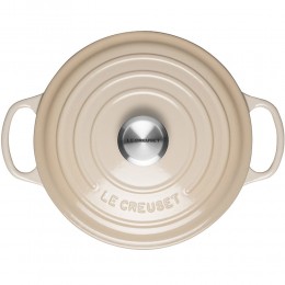Le Creuset Кастрюля круглая 28 см, чугун, миндаль 