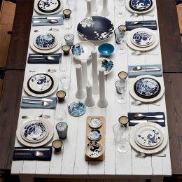 Набор тарелок для канапе Gien, Индиго, 4 шт., 16,5 см.фаянс