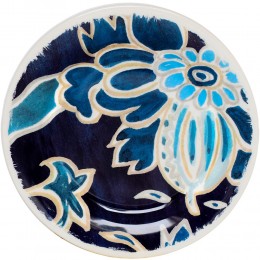 Набор тарелок для канапе Gien, Индиго, 4 шт., 16,5 см.фаянс