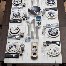 Тарелка пирожковая Gien, Индиго, 12,8 см.фаянс