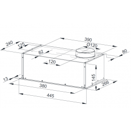 Вытяжка Weissgauff Alpha 45 PB WH