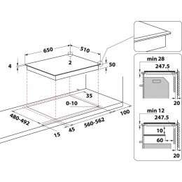 Встраиваемая индукционная панель Whirlpool WF S9365 BF/IXL