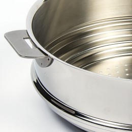 Пароварка Классик, универсальная, Ø24 см, съемные ручки, без крышки, CVU24Q, CRISTEL