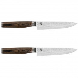 Набор ножей для стейка 2 шт. Х TDM-1711 KAI, Шун Премьер, лезвие 6.0"/ 15 см., pукоятка 10,5 см.