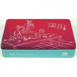 Детский нож в комплекте с защитой для пальцев BBOG21 KAI, Тим Мельцер, лезвие 4.25"/ 11 см., pукоятка 10 см. В подарочной упаковке