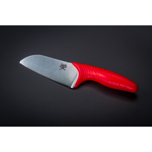 Детский нож в комплекте с защитой для пальцев BBOG21 KAI, Тим Мельцер, лезвие 4.25"/ 11 см., pукоятка 10 см. В подарочной упаковке