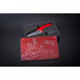 Детский нож в комплекте с защитой для пальцев BBOG21 KAI, Тим Мельцер, лезвие 4.25"/ 11 см., pукоятка 10 см. В подарочной упаковке