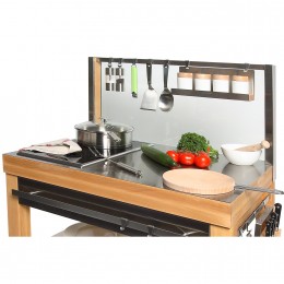 Вертикальный фартук Кукмобиль, зеленого цвета с перекладиной, 90 см, CMD90VI, CRISTEL