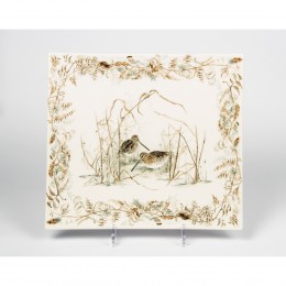 Блюдо квадратное Gien, Охота, 29,5x26,5 см.