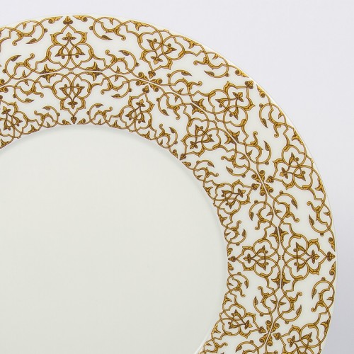 Тарелка обеденная J.Seignolles, Альгамбра, золотой, 27,5 см.