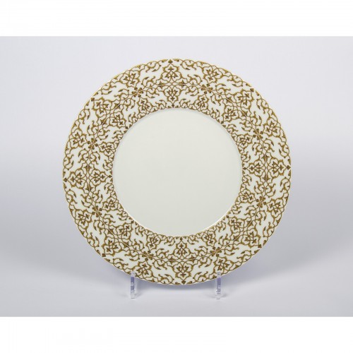 Тарелка обеденная J.Seignolles, Альгамбра, золотой, 27,5 см.