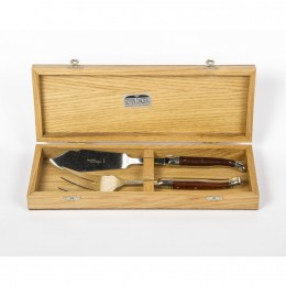 Набор для сервировки рыбы Goyon-Chazeau, Можжевельник, рукоятки из можжевельника, в дубовой коробке