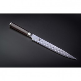 Нож для нарезки двояковогнутая заточка KAI, Шун Классик, лезвие 9.0" / 23 см., pукоятка 12,2 см.