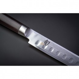 Нож для нарезки двояковогнутая заточка KAI, Шун Классик, лезвие 9.0" / 23 см., pукоятка 12,2 см.