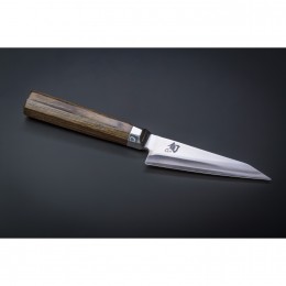 Нож для удаления костей из мяса с чехлом KAI, Шун Блю, лезвие 15 см, pукоятка 12,2 см.