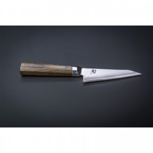 Нож для удаления костей из мяса с чехлом KAI, Шун Блю, лезвие 15 см, pукоятка 12,2 см.