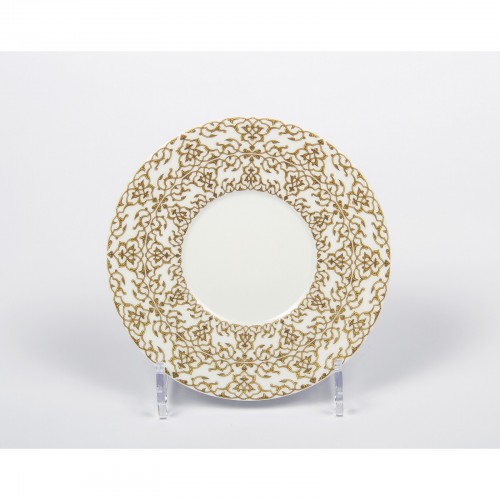 Тарелка пирожковая J.Seignolles, Альгамбра, золотой, 16 см.