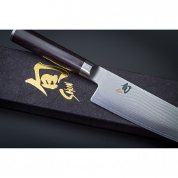 Нож Сантоку для левшей KAI, Шун Классик, лезвие 7.0" / 18 см., pукоятка 12,2 см.