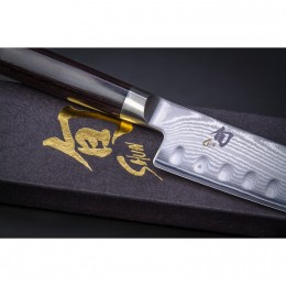 Нож Сантоку двояковогнутая заточка KAI, Шун Классик лезвие 7.0* / 18 см., pукоятка 12,2 см.