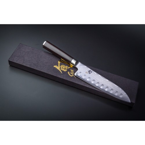 Нож Сантоку двояковогнутая заточка KAI, Шун Классик лезвие 7.0* / 18 см., pукоятка 12,2 см.