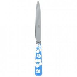 Нож столовый, Цветы Тиаре, цвет бирюзовый