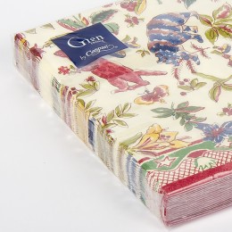 Салфетки бумажные Gien, Волшебный сад, 16х16 см.