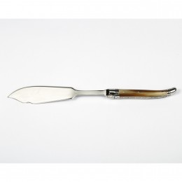 Набор для сервировки рыбы Goyon-Chazeau, Лагьоль Светлый рог, рукоятки из светлого рога, в дубовой коробке