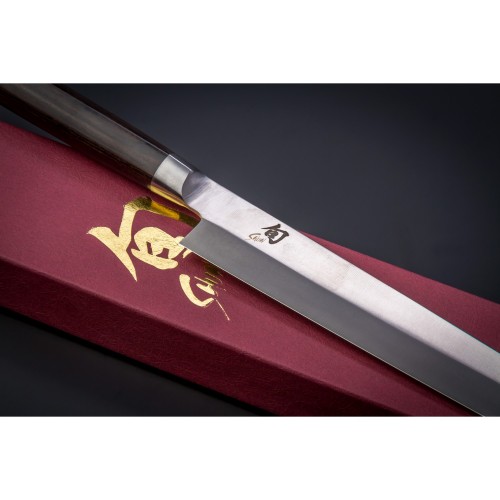 Нож Yanagiba KAI, Шун Про, лезвие 10.75* / 27 см., pукоятка 12,2 см.