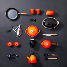 Le Creuset Ковш с крышкой 18 см, эмалированный чугун, цвет: оранжевая лава