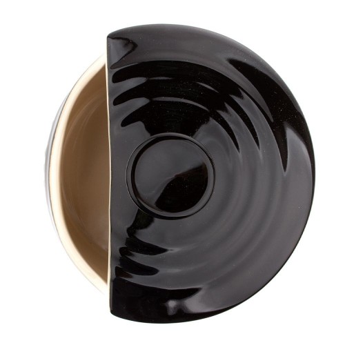 Le Creuset Горшочек столовый для соли, каменная керамика, цвет черный матовый