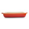 Le Creuset Прямоугольное блюдо 32 см, каменная керамика, цвет: оранжевая лава