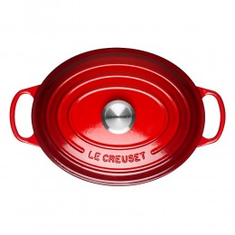 Le Creuset Кастрюля овальная 35 см, чугун, вишня