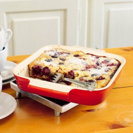 Le Creuset Прямоугольное блюдо 32 см, каменная керамика, цвет: вишневый