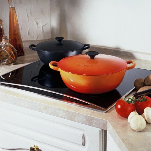 Le Creuset Кастрюля суповая 26см, эмалированный чугун, цвет: оранжевая лава