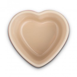 Le Creuset Рамекин Сердце, каменная керамика, цвет: вишневый