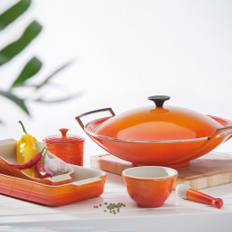 Le Creuset Прямоугольное блюдо 32 см, каменная керамика, цвет: оранжевая лава