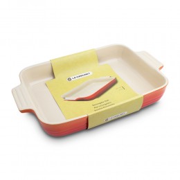 Le Creuset Прямоугольное блюдо 32 см, каменная керамика, цвет: оранжевая лава