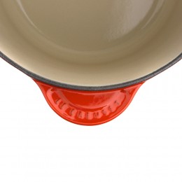 Le Creuset Ковш с крышкой 18 см, эмалированный чугун, цвет: оранжевая лава