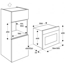 Духовой шкаф Bertazzoni F457HERMWTAX
