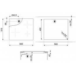 Варочная поверхность Smeg SE264TD1