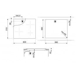 Варочная панель Smeg SE364TD