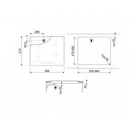 Варочная поверхность Smeg SI964XM