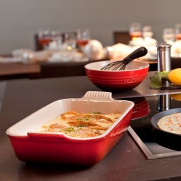 Le Creuset Прямоугольное блюдо 24/19 см, каменная керамика, цвет: оранжевая лава