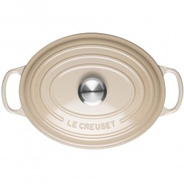 Le Creuset Кастрюля овальная 31 см, чугун, миндаль